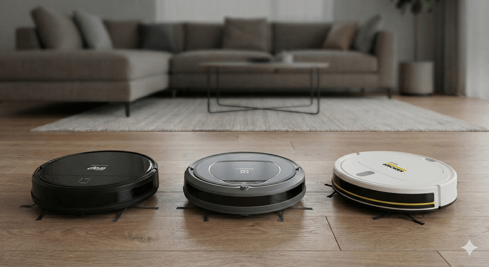 Aspiradores Robô: WAP W400 vs Electrolux ERB30 vs Kärcher RCV 2